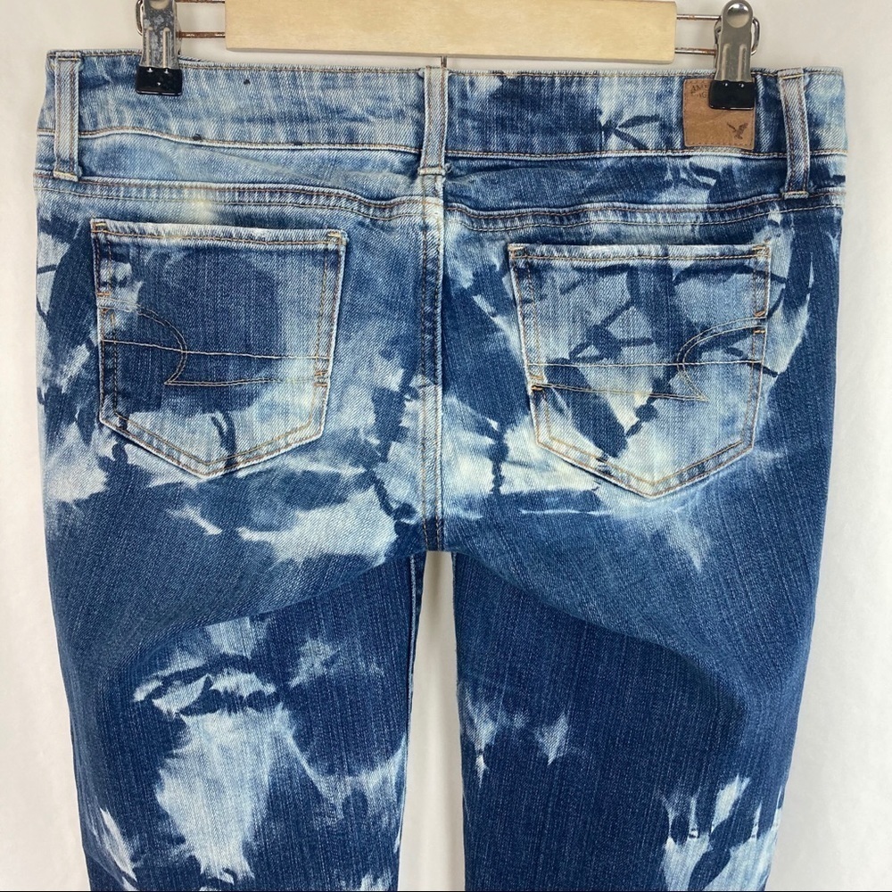 Custom Bleached American Eagle Straight Jeans 6 - image 6